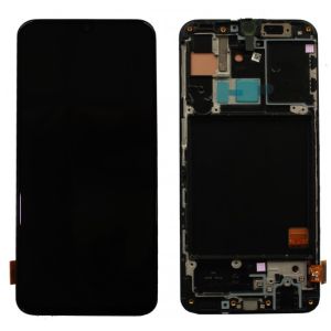 Samsung Galaxy (A405) A40 Çıtalı Servis Ekran+Dokunmatik-Siyah