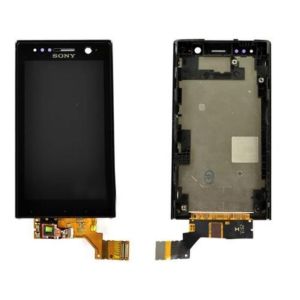 Sony Xperia ST23-ST25 Ekran+Dokunmatik Çıtalı-Siyah