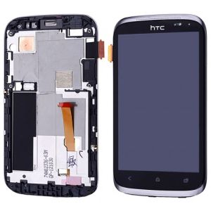 Htc Desire X Çıtalı Ekran+Dokunmatik-Gri (Silver)