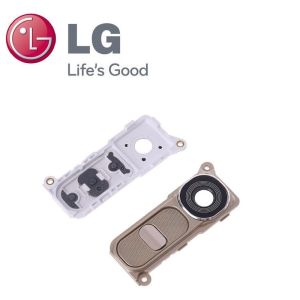 Lg (H815) G4 Kamera Camı Çerçeveli-Gold