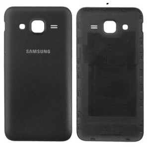 Samsung Galaxy (J200) J2 2015 Arka Pil Kapağı-Siyah