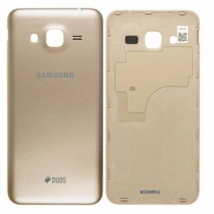 Samsung Galaxy (J320) J3 2016 Arka Pil Kapağı-Gold