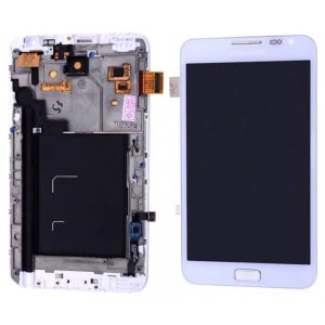 Samsung Galaxy (N7000) Note 1 Ekran Dokunmatik Çıtalı Revize Orjinali Beyaz
