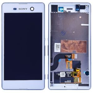 Sony Xperia (E5603-E5606-E5653) M5 Ekran Dokunmatik (Kasalı) Çıtalı Beyaz