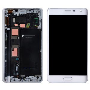 Samsung Galaxy (N915) Note 4 Edge Ekran+Dokunmatik Servis Çıtalı-Beyaz