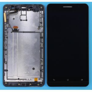 Asus Zenfone 6 (A601CG) Çıtalı Ekran+Dokunmatik-Siyah