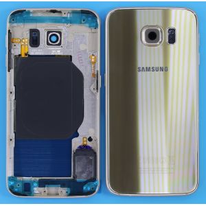 Samsung Galaxy (G920) S6 Kasa Kapak-Gold