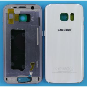 Samsung Galaxy (G930) S7 Dolu Kasa Kapak-Beyaz