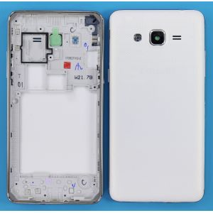 Samsung Galaxy Grand Prime Plus (G532) Kasa Kapak-Silver (Gri)