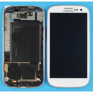 Samsung Galaxy (İ9300) S3 Ekran+Dokunmatik Çıtalı Copy (TFT)-Beyaz