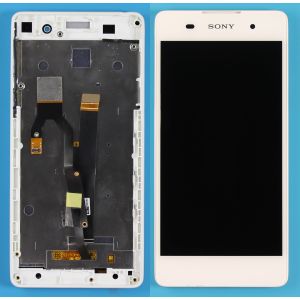 Sony Xperia (F3311-F3313) E5 Ekran Dokunmatik Çıtalı (Kasalı) Beyaz