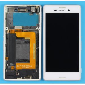 Sony Xperia (E2363-E2306-E2303) M4 Aqua Ekran Dokunmatik (Kasalı) Çıtalı Beyaz