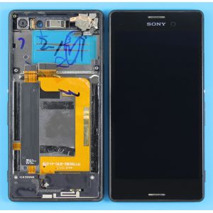 Sony Xperia (E2363-E2306-E2303) M4 Aqua Ekran Dokunmatik (Kasalı) Çıtalı Siyah