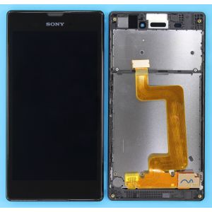 Sony Xperia T3 Ekran Çıtalı Siyah