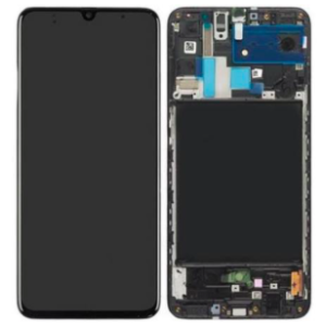 Samsung Galaxy (A705) A70 Revize Ekran Dokunmatik Çıtalı Siyah Küçük İnç