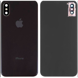 Apple İphone XS Max Arka Pil Kapağı (Kamera Camlı) Siyah