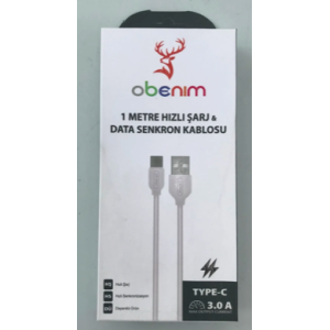 Obenım 3A İphone  Usb Kablo (1mm)