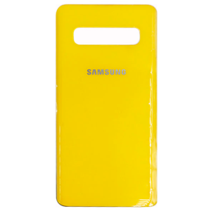 Samsung Galaxy (G975) S10 Plus Arka Pil Kapağı Sarı