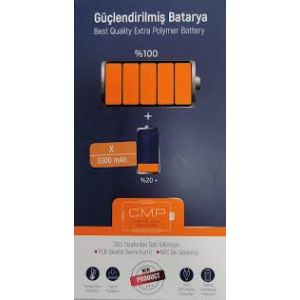 Apple İphone 8 Plus Güçlendirilmiş (3650 Mah) Efsane C.M.P. Batarya