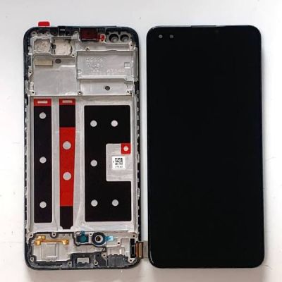 Oppo Reno 4 Lite Çıtalı Ekran Dokunmatik Siyah İncell